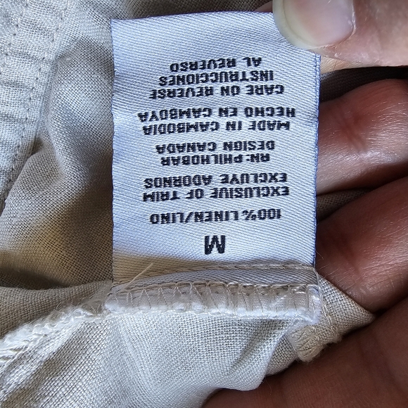 Nicole Miller Cream Linen Jacket with Classic Distressed Denim Style - Picture 14 of 16